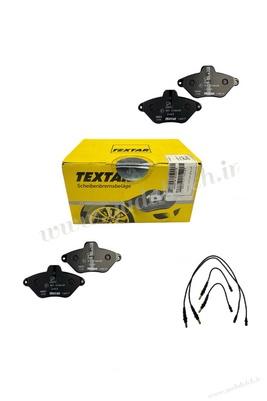 تصویر لنت ترمز جلو زانتیا ۲۰۰۰ تکستار پارسیان ترمز به همراه جعبه اصلی از نمای کامل