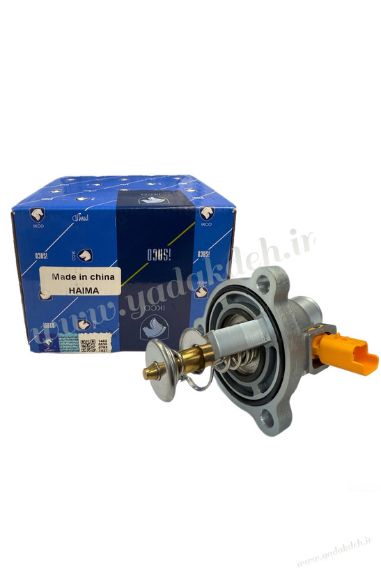 ترموستات هایما 1800 ایساکو اصلی به همراه بستهبندی رسمی و جعبه آبی ایساکو | قطعه یدکی خودرو هایما S7