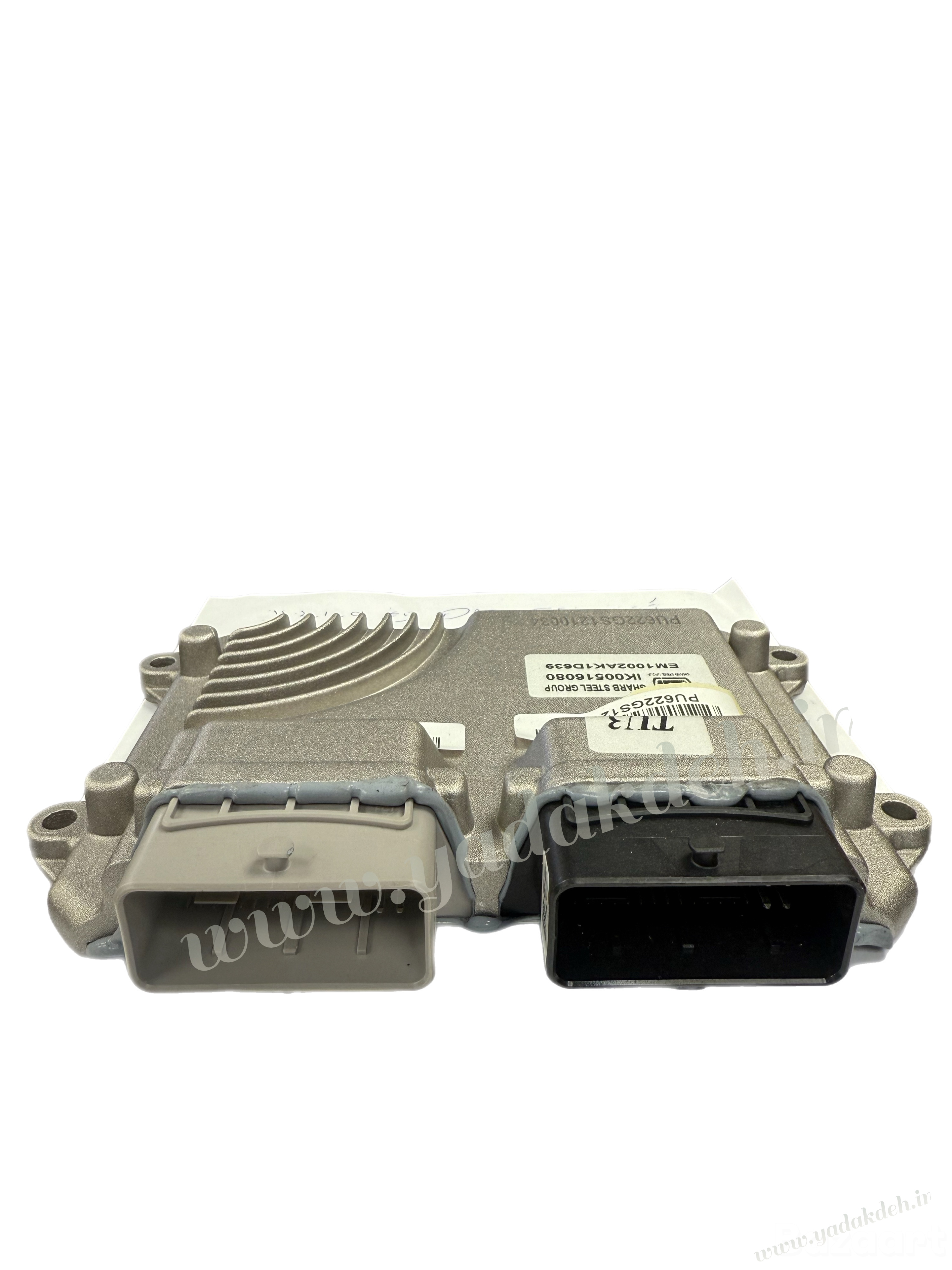 ایسیو موتور غرب استیل مایفو با سوکت‌های خاکستری و مشکی مخصوص پژو 206 تیپ 2 موتور TU3، نمای کانکتور برای بررسی سوکت و فیش سیم‌کشی