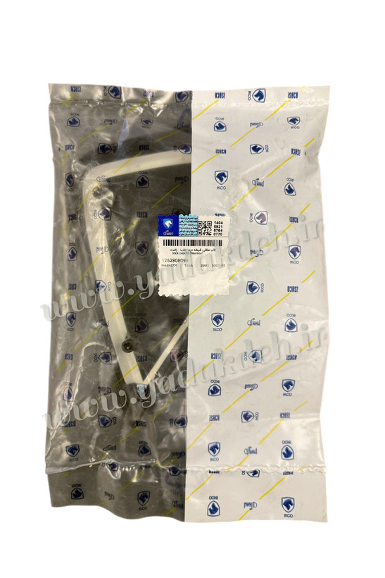 برچسب بستهبندی ایساکو قاب لچکی شیشه درب عقب راست تارا کد 1262808099